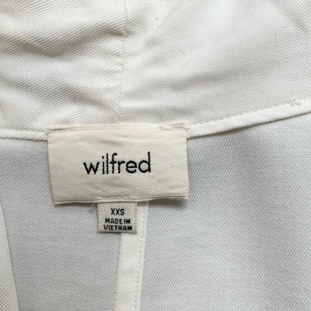 Aritzia Wilfred Lenglen Blazer Jacket Kimono Open front Off white Size XXS - Picture 11 of 14